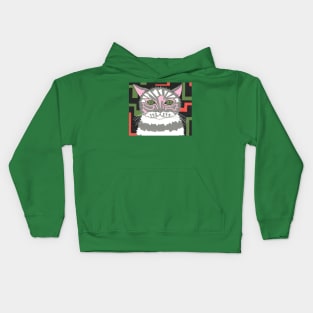 THE Cat With The Green Eyes Painting Kids Hoodie